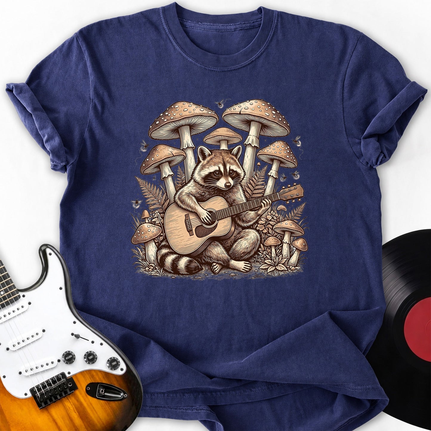 Raccon Guitar T-Shirt