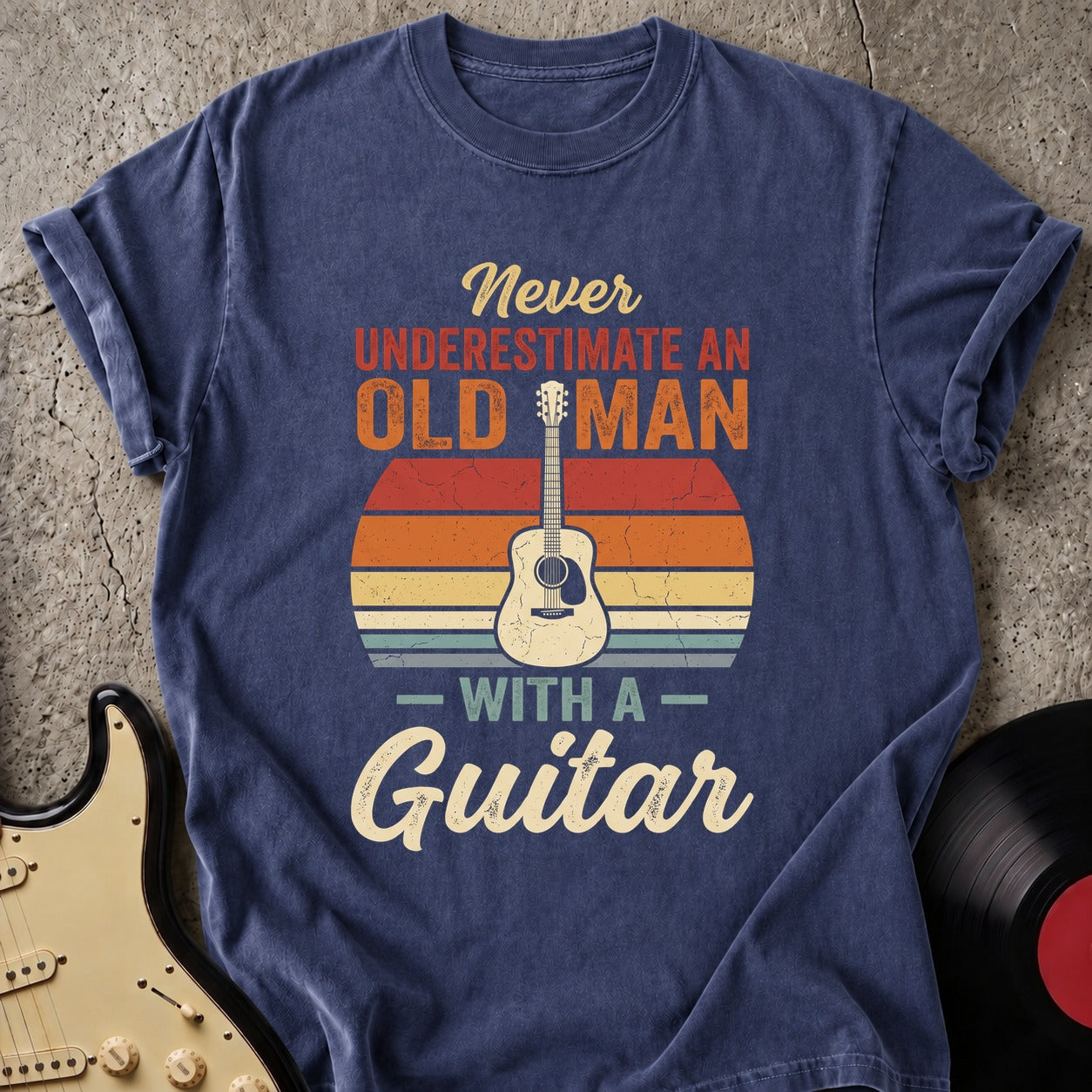 Old Man Guitar T-shirt