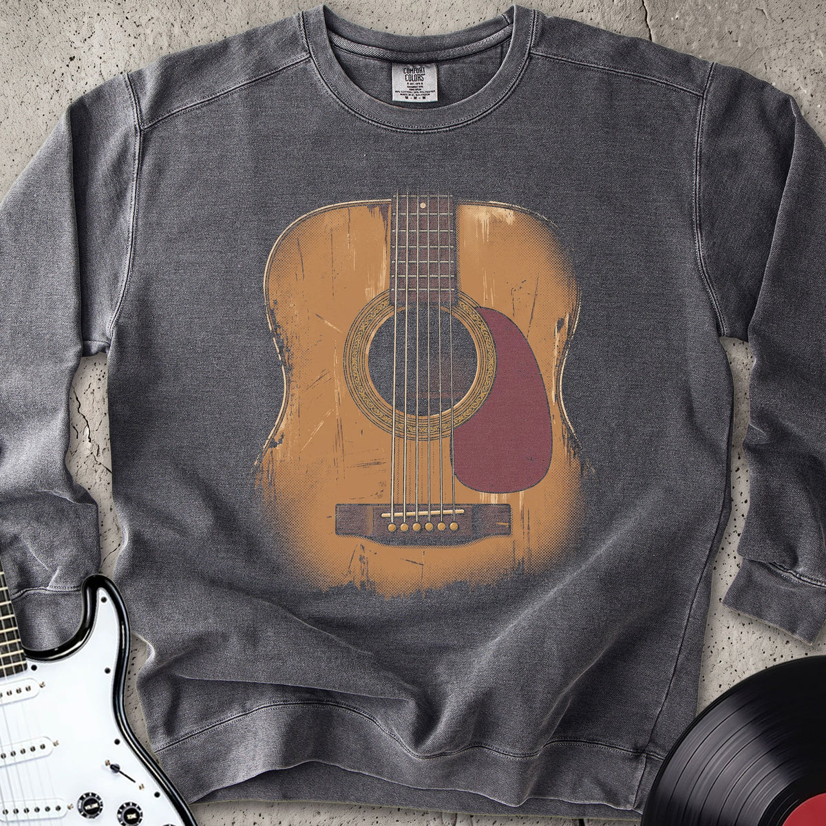 Retro Guitar Sweatshirt