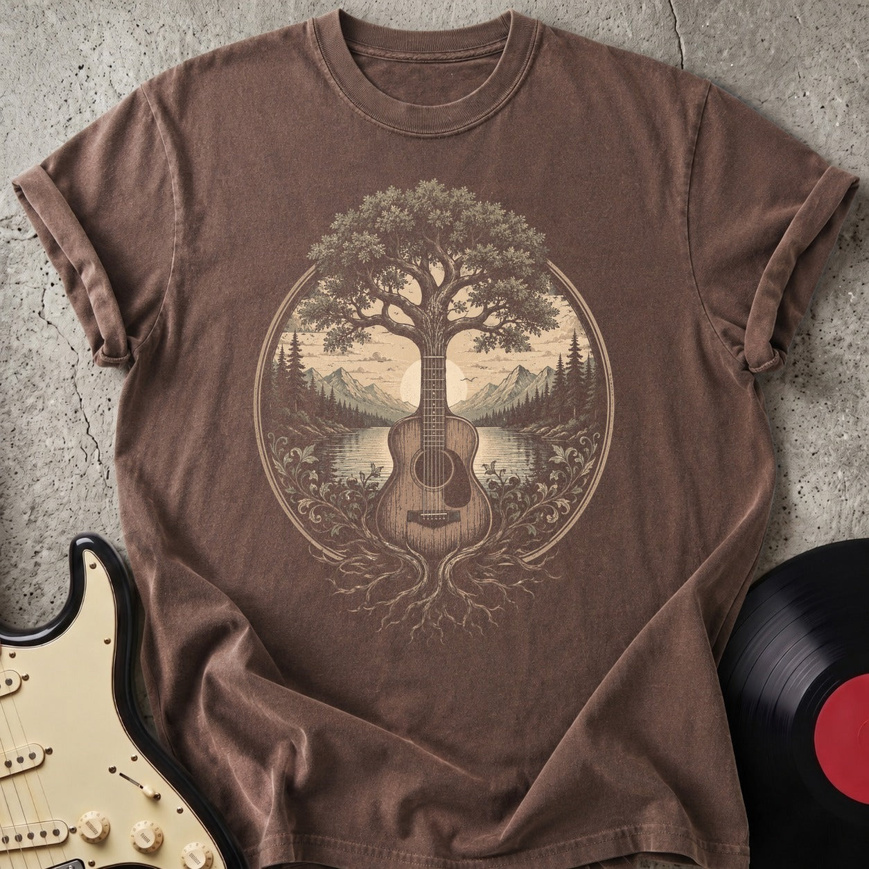Rooted Guitar Tree T-shirt