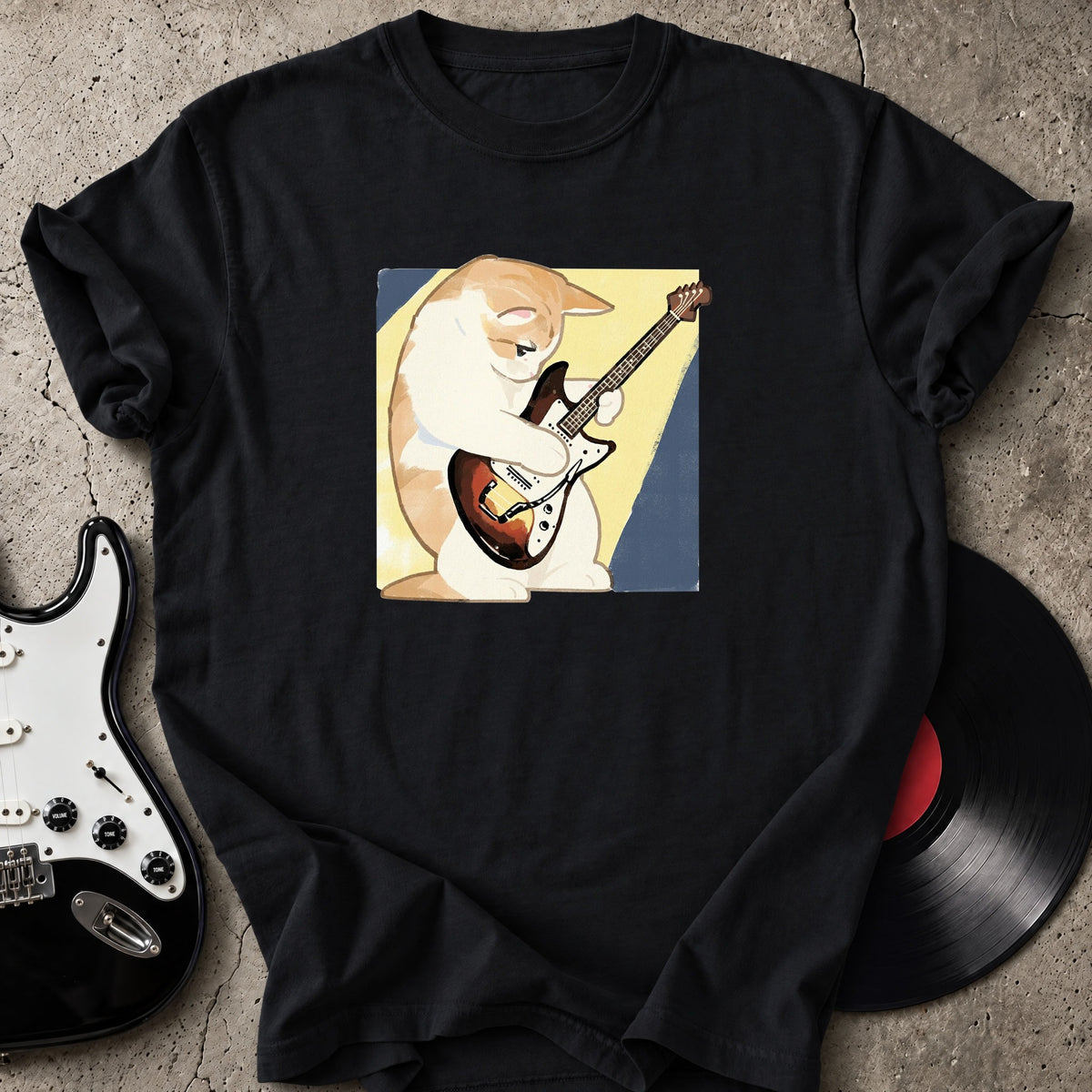 Shy Cat Guitarist T-Shirt