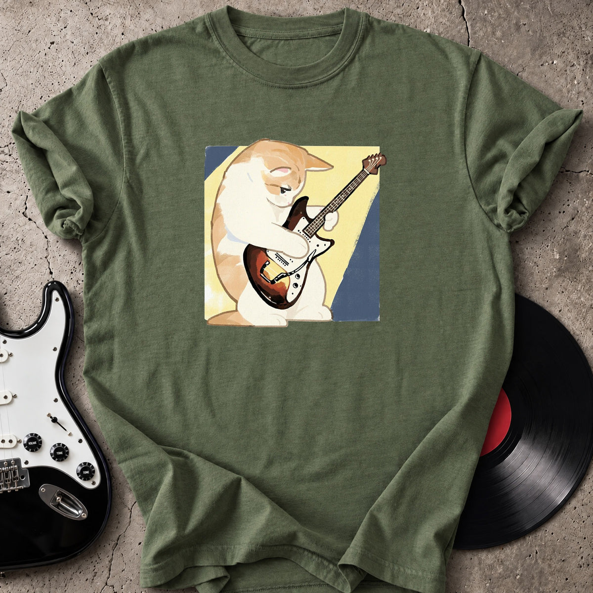 Shy Cat Guitarist T-Shirt