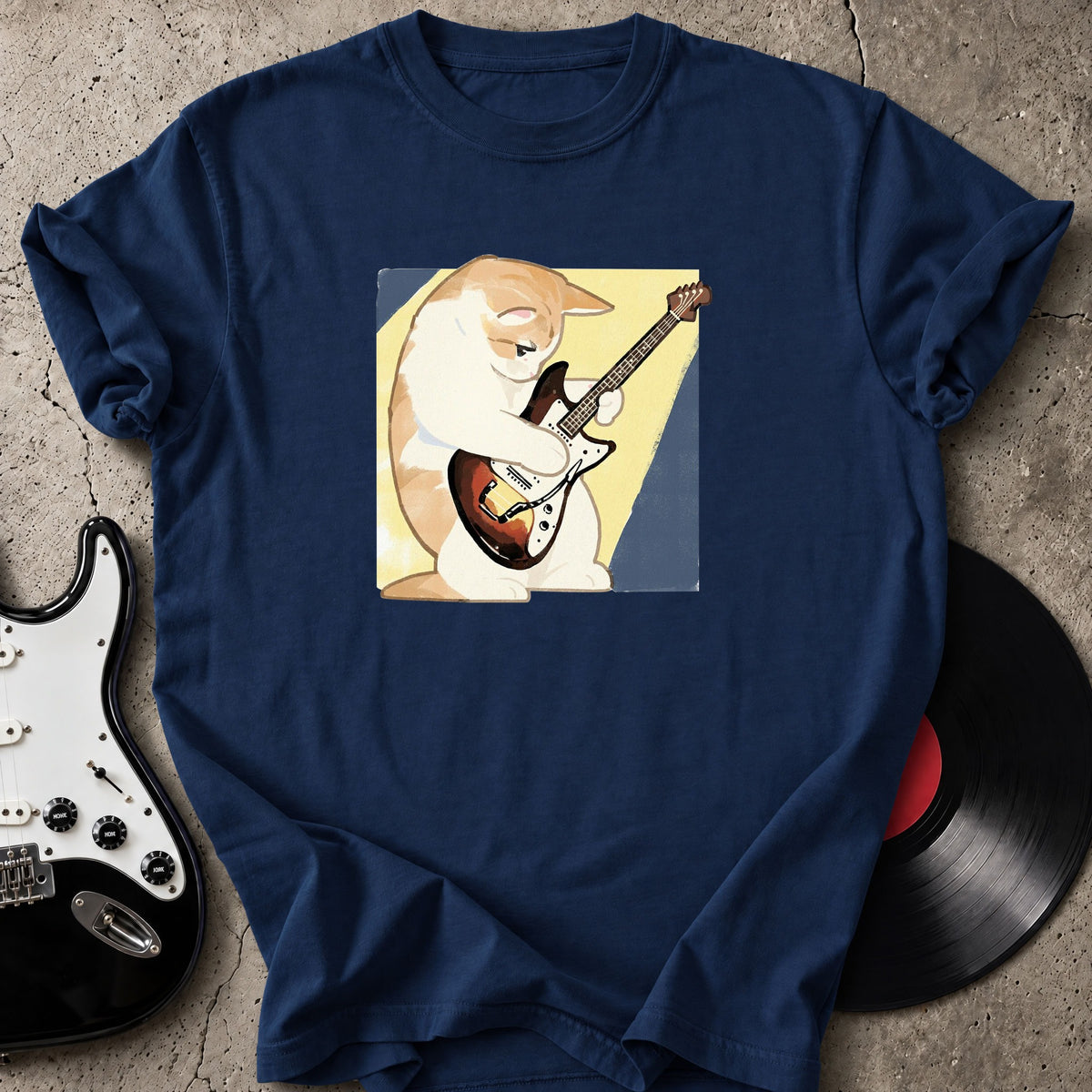 Shy Cat Guitarist T-Shirt