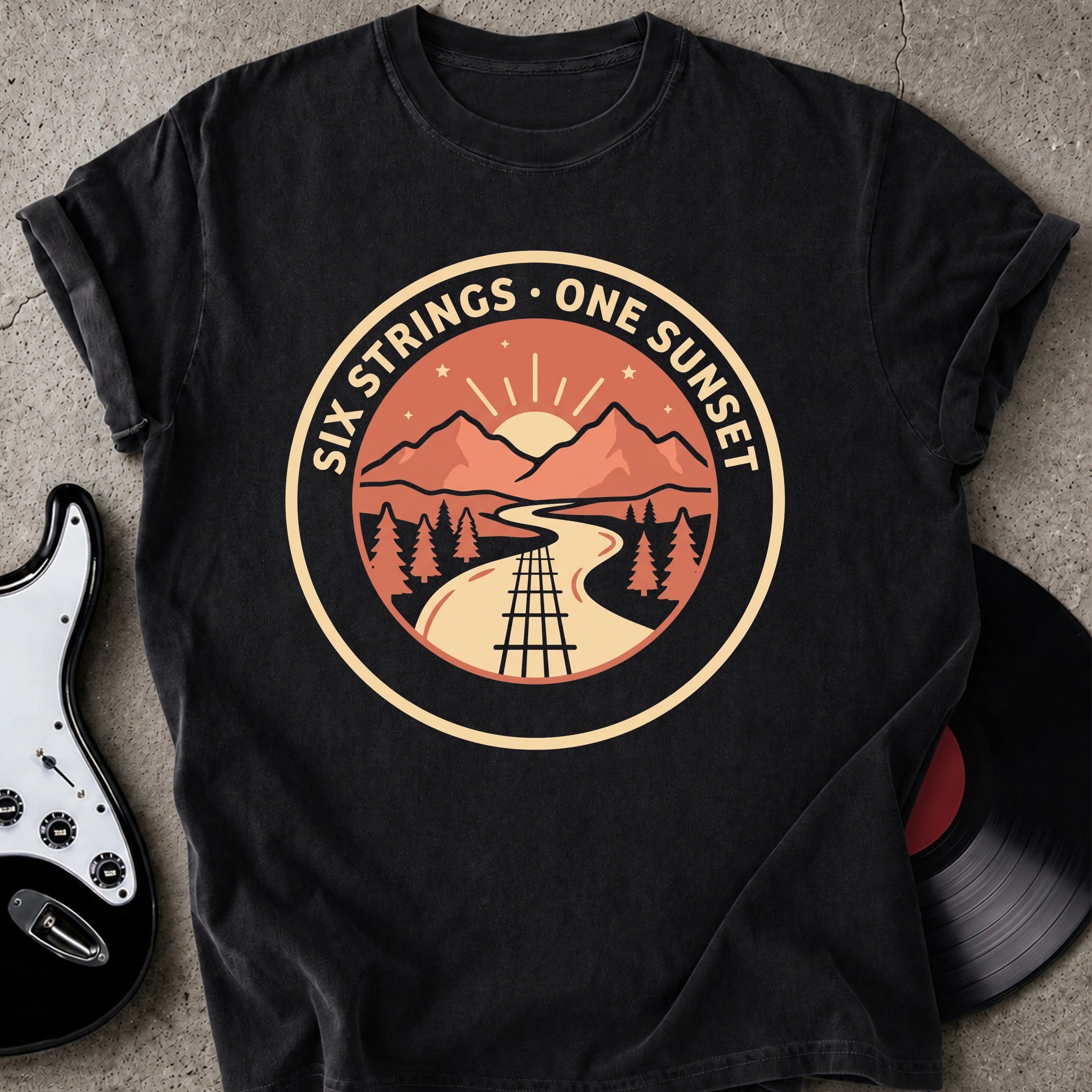 Six Strings Sunset T-shirt