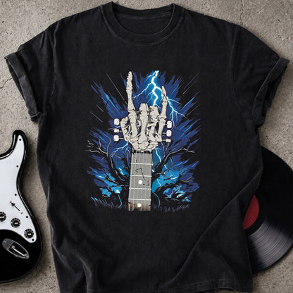 Skeleton Rock Horns T-shirt