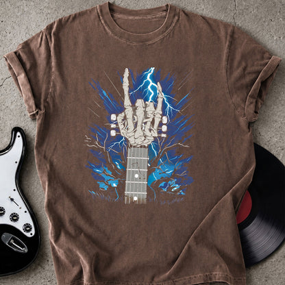 Skeleton Rock Horns T-shirt