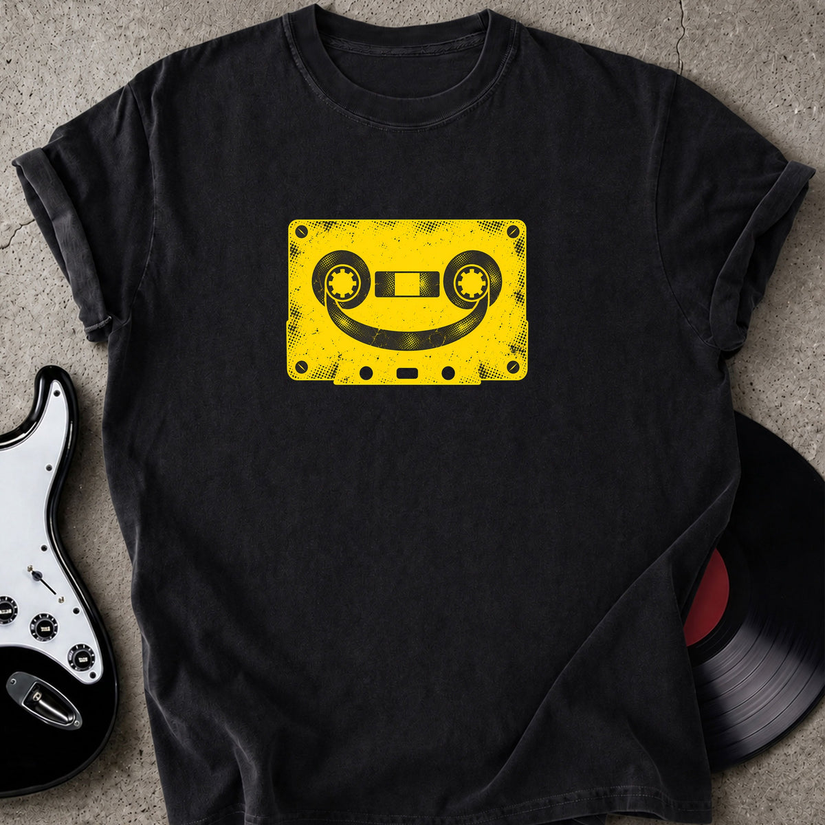 Smiley Cassette Tape T-shirt