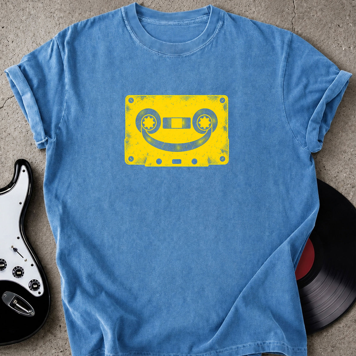 Smiley Cassette Tape T-shirt