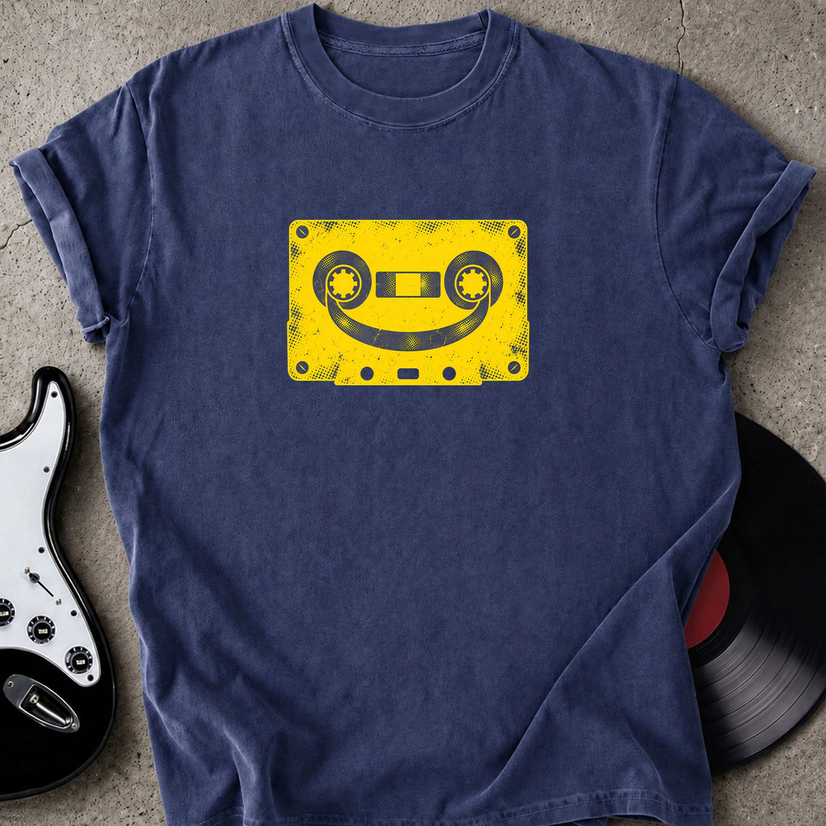 Smiley Cassette Tape T-shirt