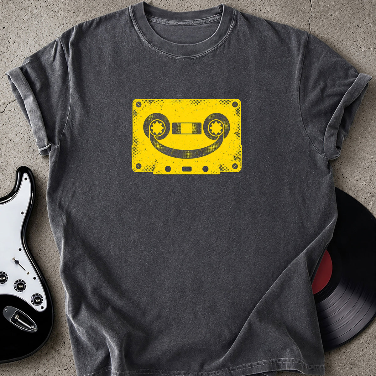 Smiley Cassette Tape T-shirt