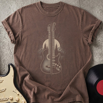 Split Guitar Sunrise T-shirt
