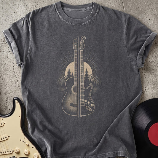 Split Guitar Sunrise T-shirt
