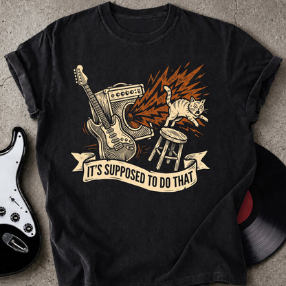 Startled Cat Amp T-shirt