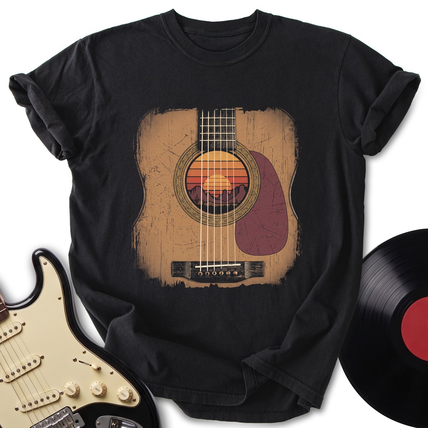 Sunset Guitar T-Shirt