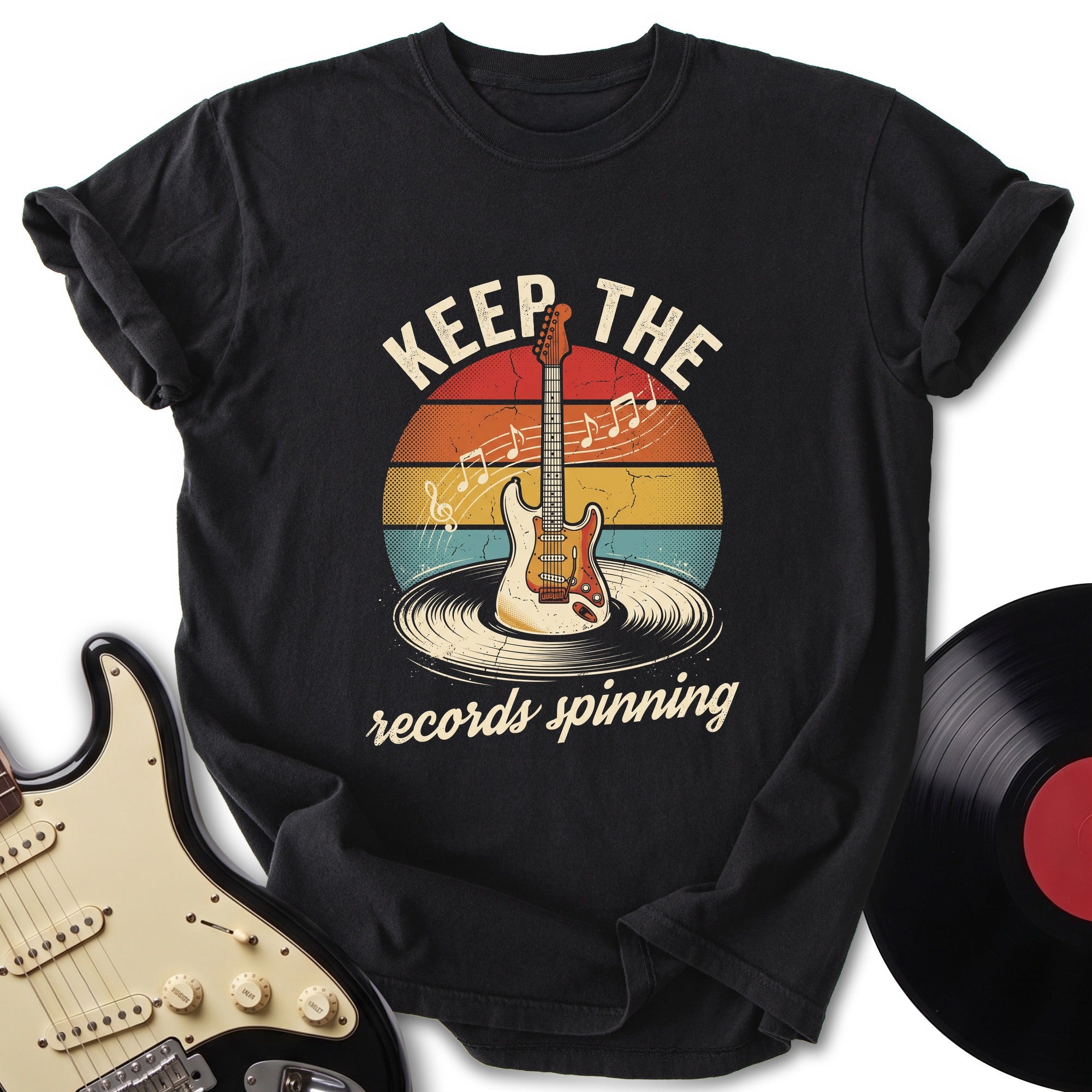 Vinyl Guitar T-shirt