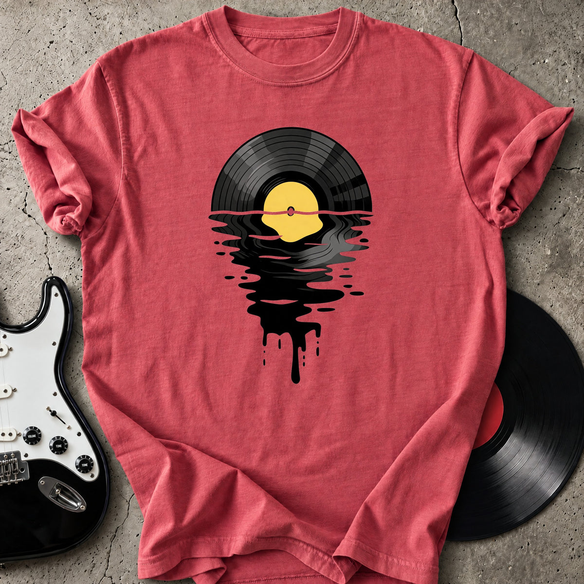 Vinyl Sunset Drip T-Shirt