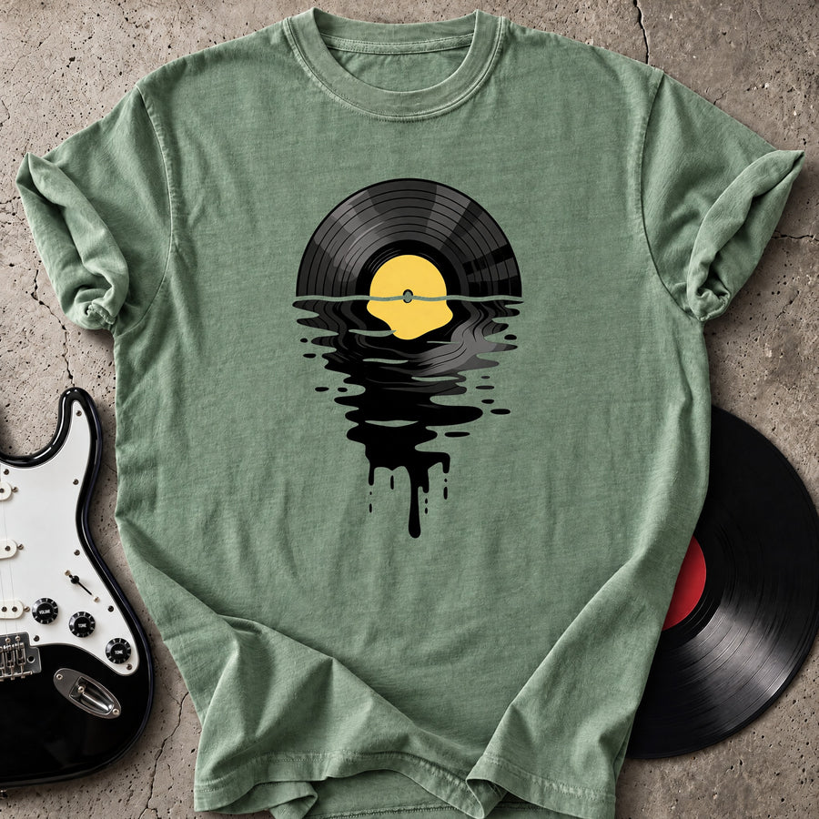 Vinyl Sunset Drip T-Shirt