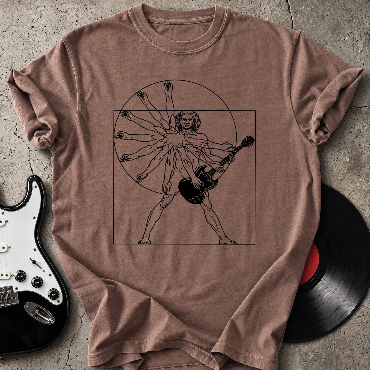 Vitruvian Guitarist T-Shirt
