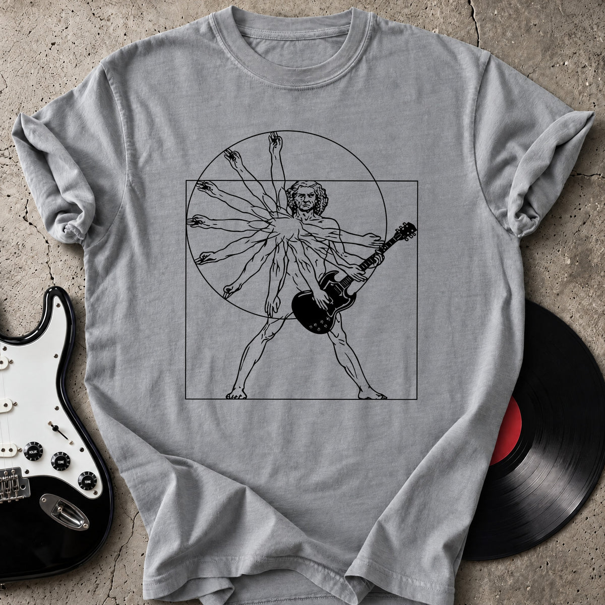 Vitruvian Guitarist T-Shirt