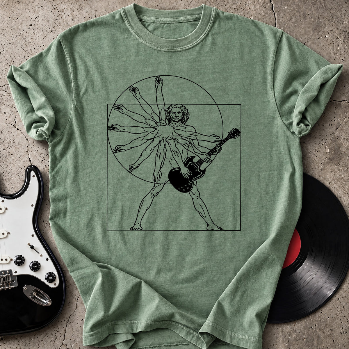 Vitruvian Guitarist T-Shirt