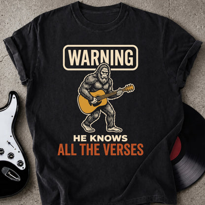 Warning Bigfoot T-shirt