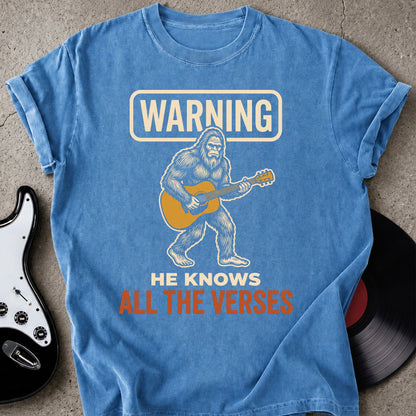 Warning Bigfoot T-shirt
