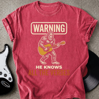 Warning Bigfoot T-shirt