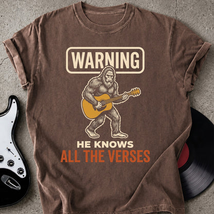 Warning Bigfoot T-shirt