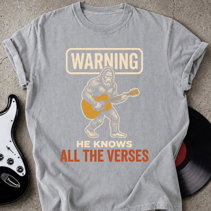 Warning Bigfoot T-shirt