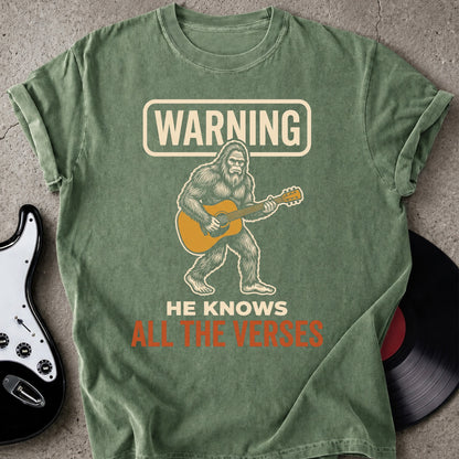 Warning Bigfoot T-shirt