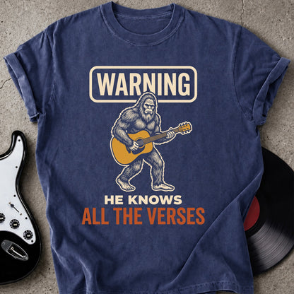 Warning Bigfoot T-shirt