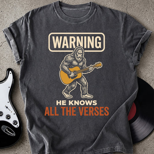 Warning Bigfoot T-shirt