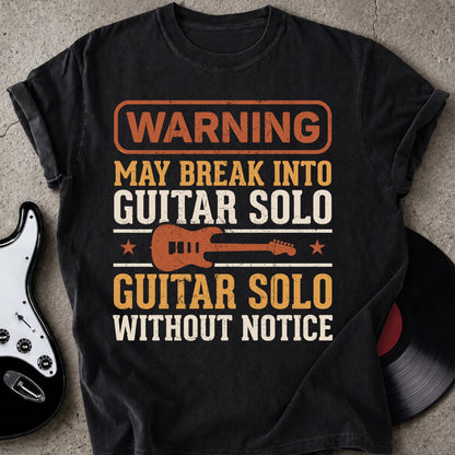 Warning Guitar Solo T-shirt