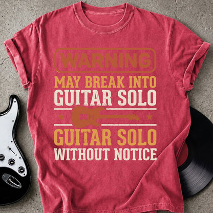 Warning Guitar Solo T-shirt