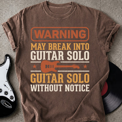 Warning Guitar Solo T-shirt