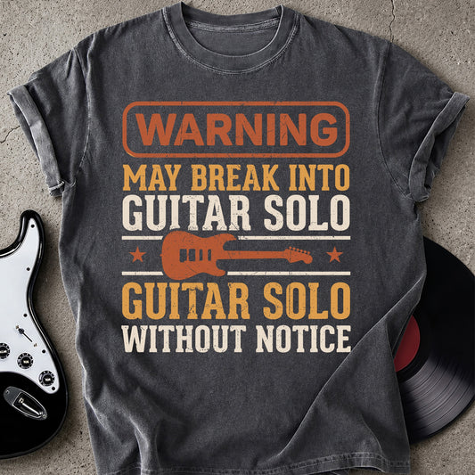 Warning Guitar Solo T-shirt