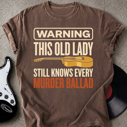 Warning Old Lady T-shirt