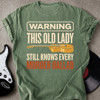Warning Old Lady T-shirt
