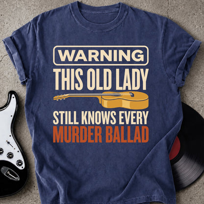 Warning Old Lady T-shirt