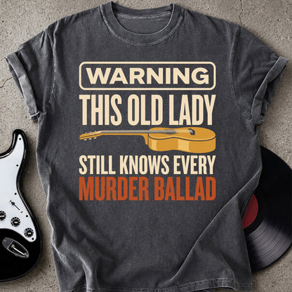 Warning Old Lady T-shirt