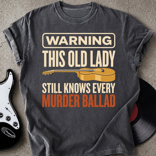 Warning Old Lady T-shirt