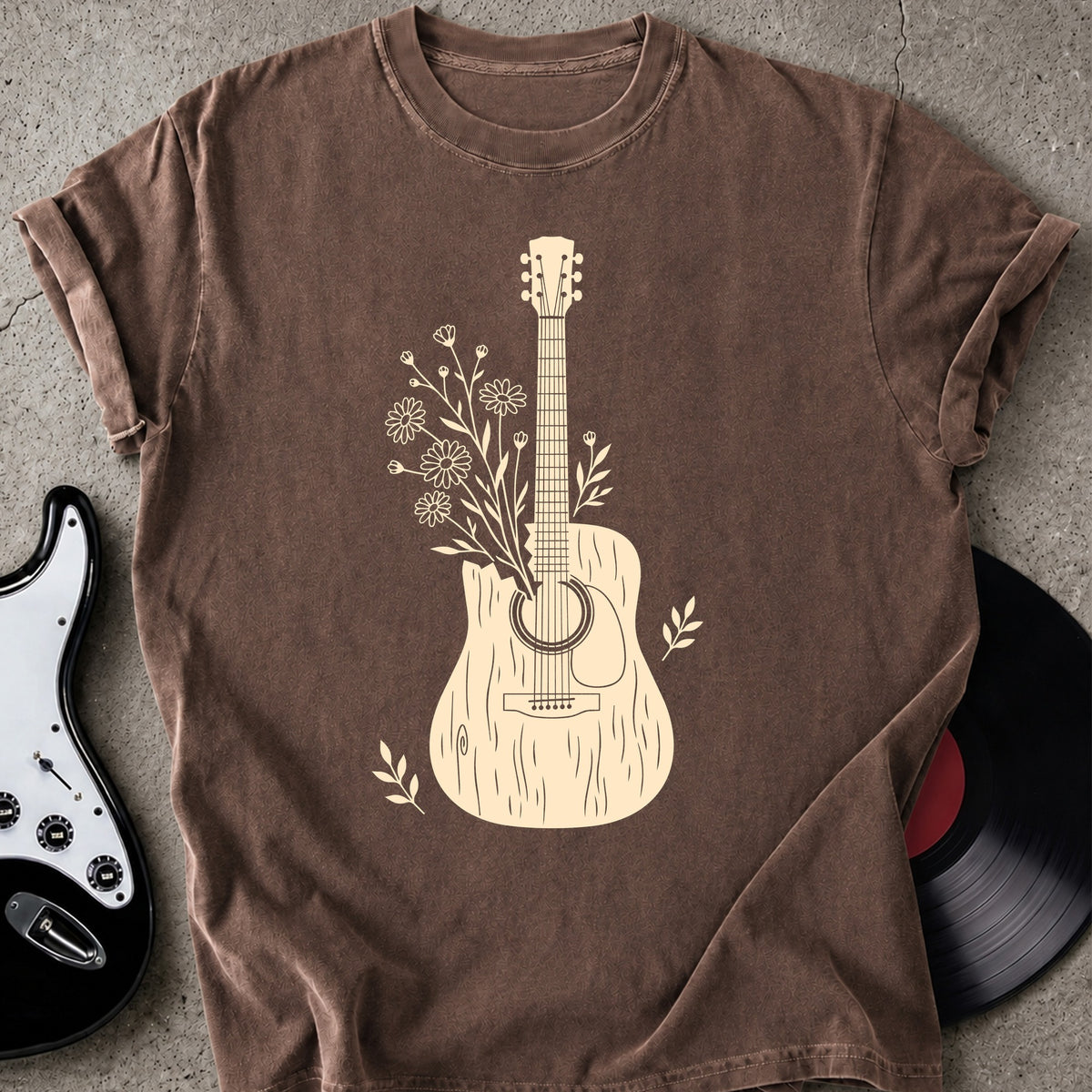 Wildflowers Guitar T-shirt