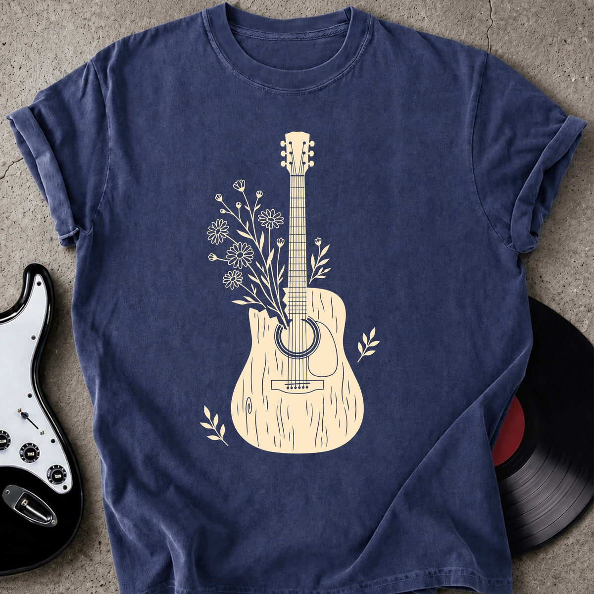 Wildflowers Guitar T-shirt