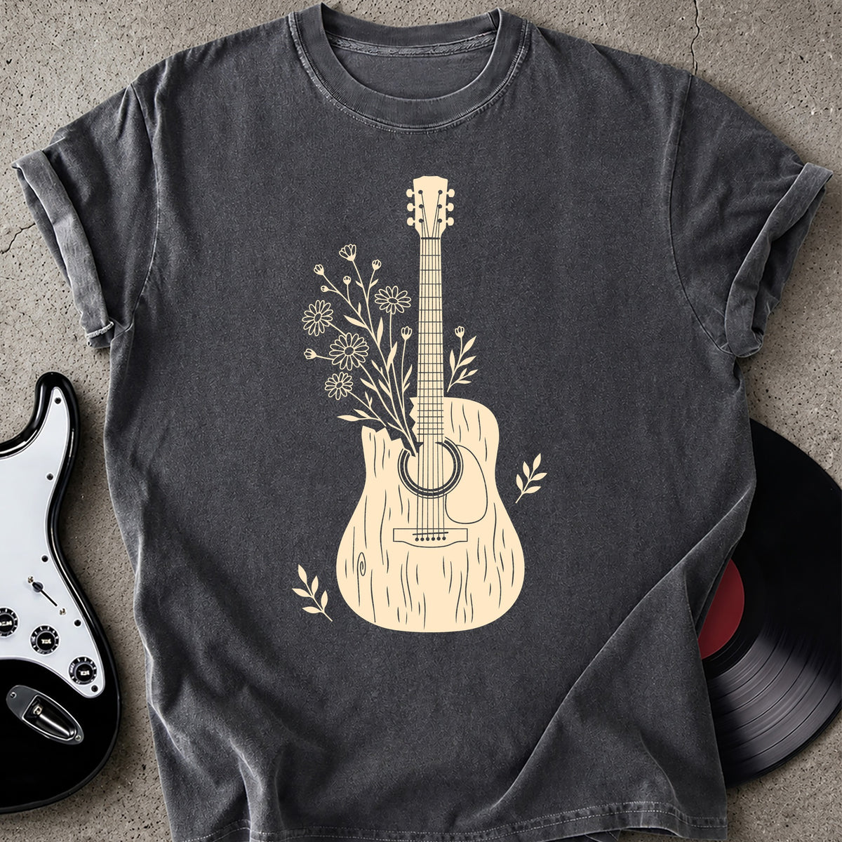 Wildflowers Guitar T-shirt