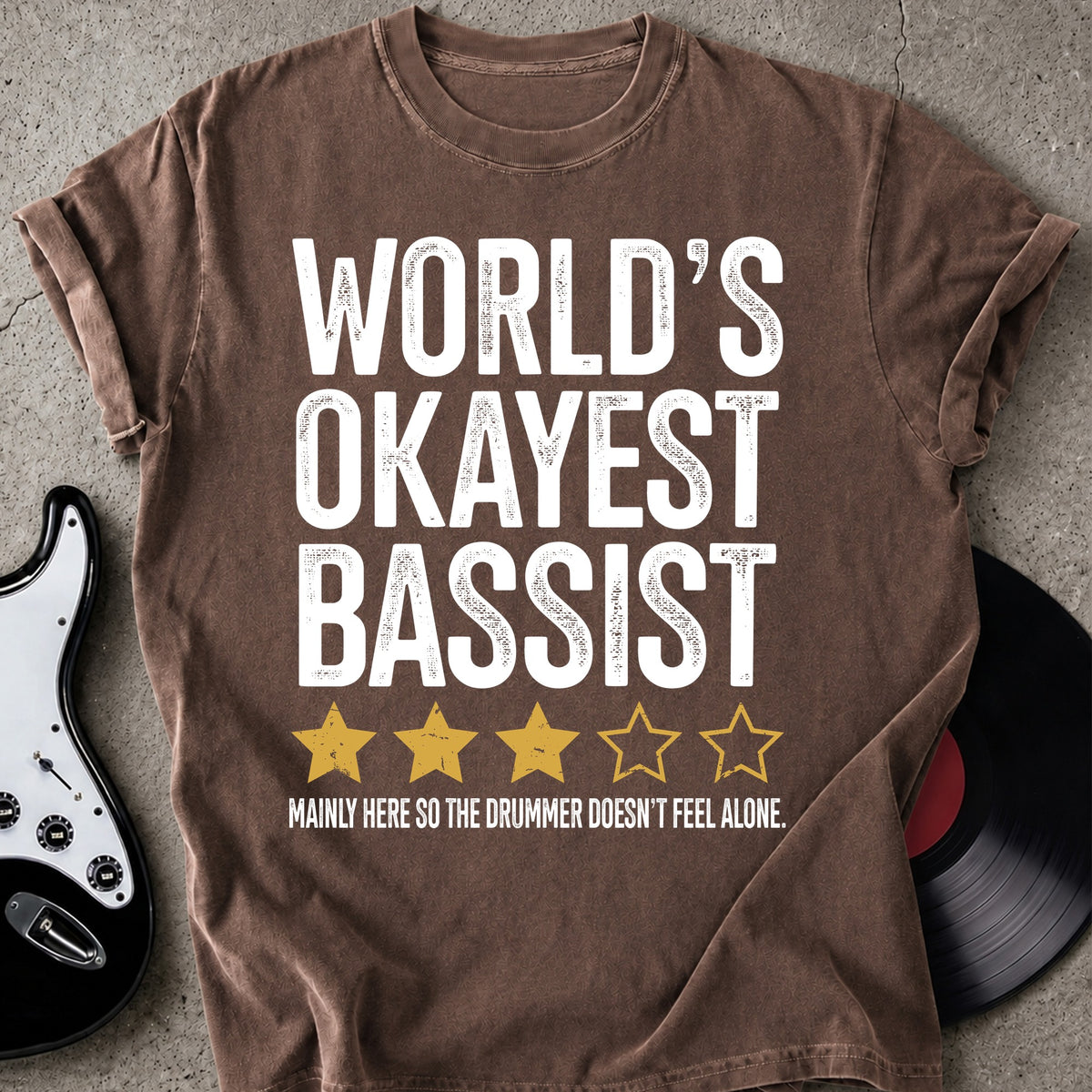 World's Okayest Bassist T-shirt