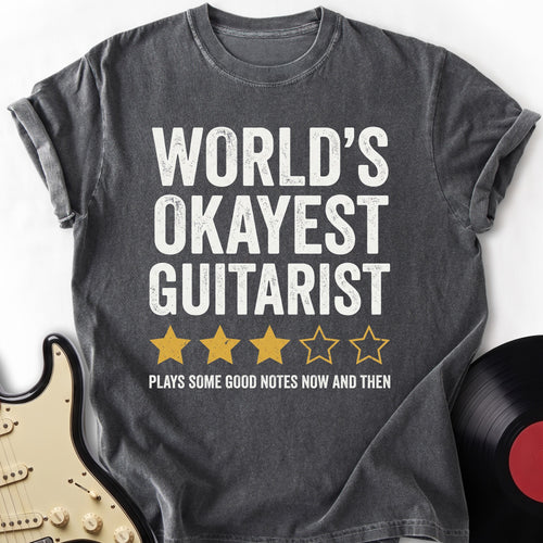 Worlds Okayest Guitarist T-shirt