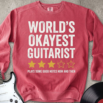 Worlds Okayest Guitarist Sweatshirt