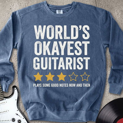 Worlds Okayest Guitarist Sweatshirt